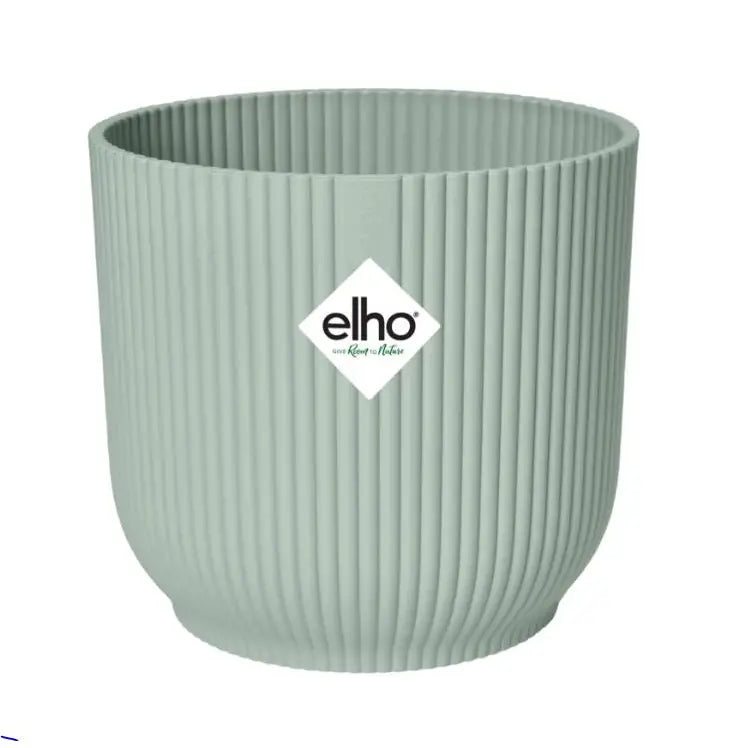 Elho Vibes Fold Round House Plant Pot Sorbet Green 18cm
