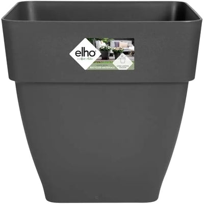 Elho Vibia Campana Square Plant Pot - 37cm - Black