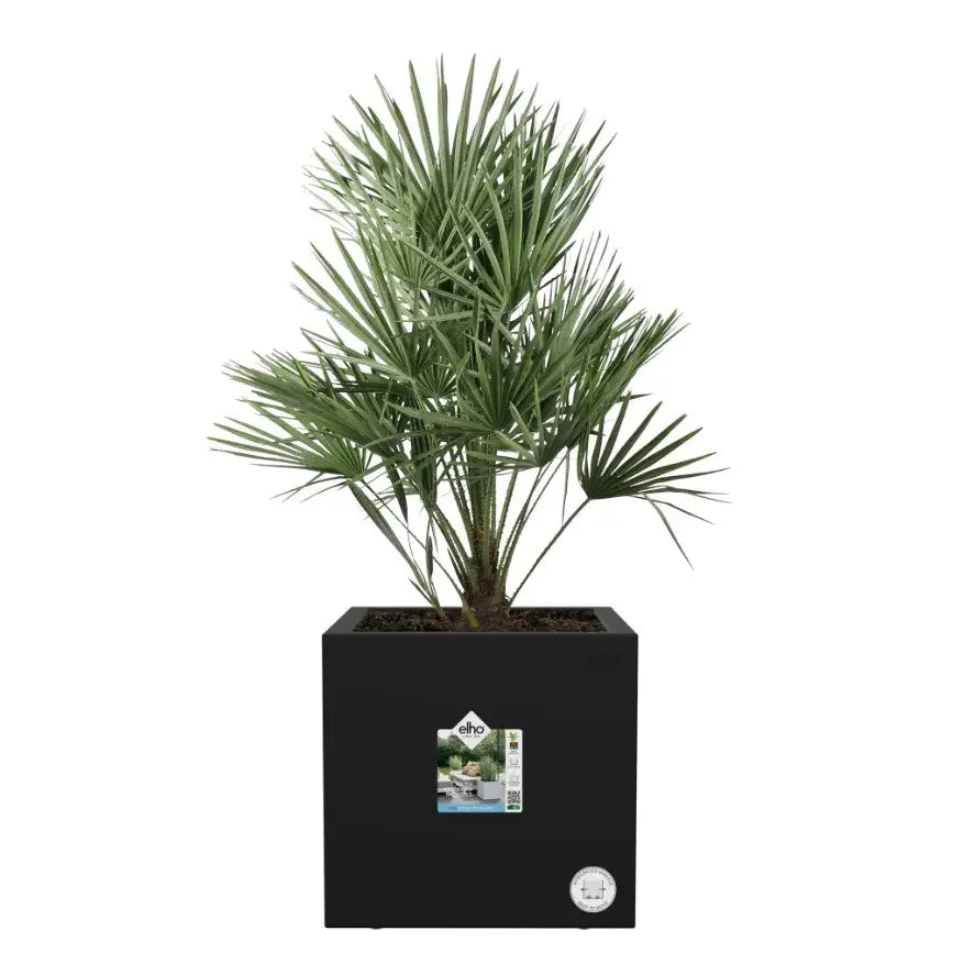 Elho Vivo Next Square 40cm Living Black - Plant Pot
