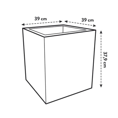 Elho Vivo Next Square 40cm Living Black - Plant Pot