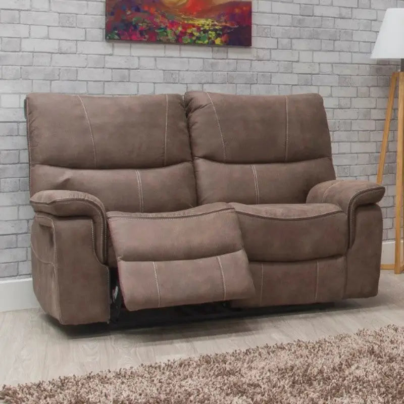 Emilio Fabric Reclining Sofa Range - Hazel / Grey Available