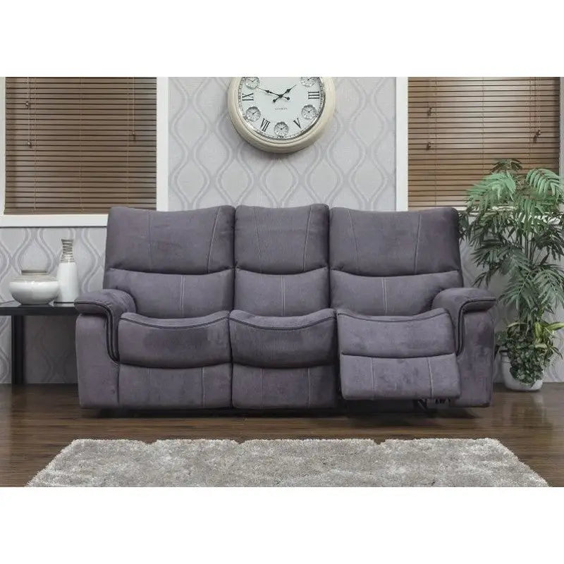 Emilio Fabric Reclining Sofa Range - Hazel / Grey Available