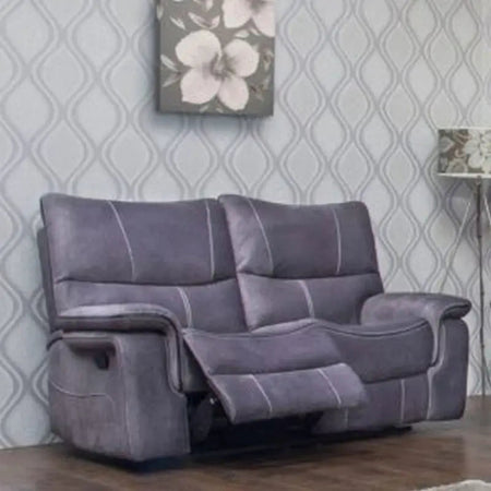 Emilio Fabric Reclining Sofa Range - Hazel / Grey Available