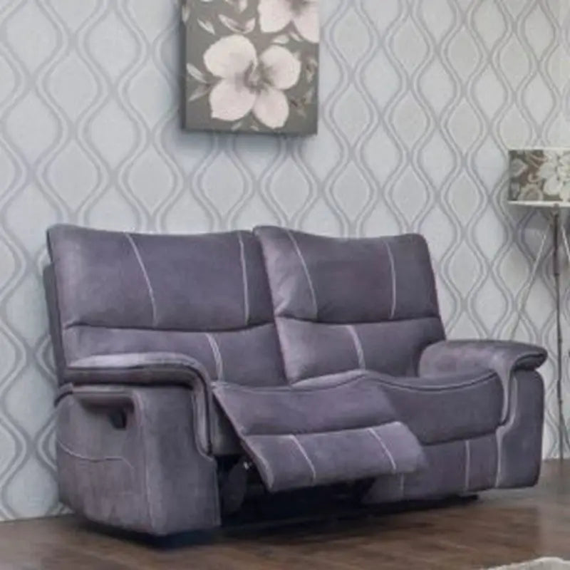 Emilio Fabric Reclining Sofa Range - Hazel / Grey Available