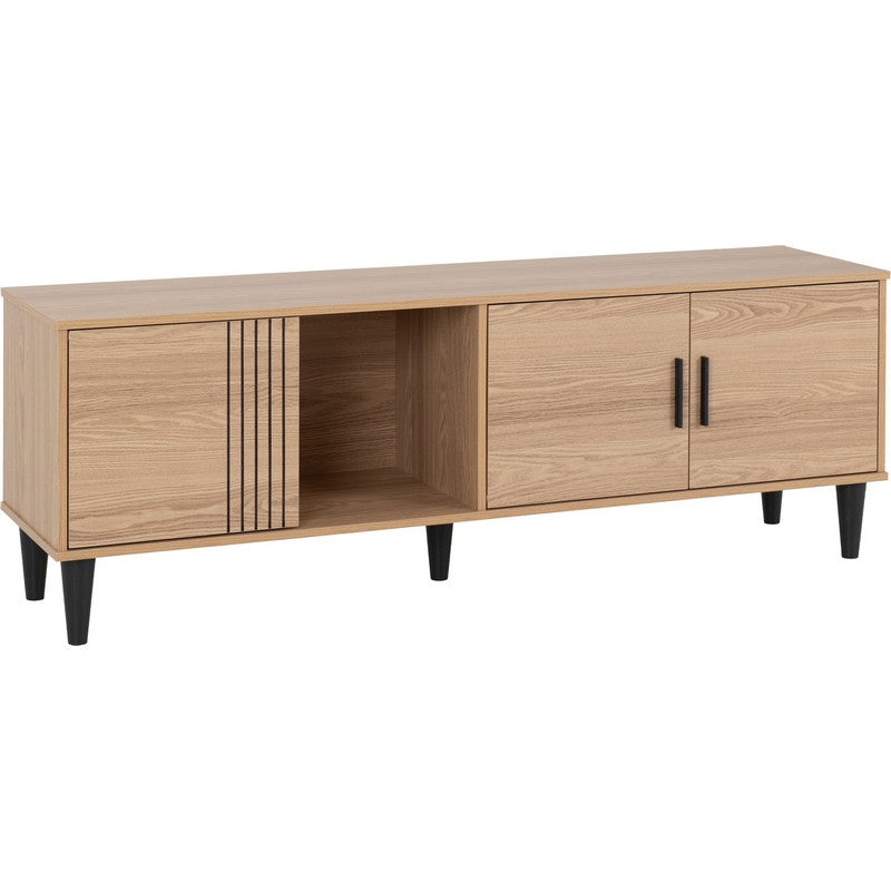 Tessa Natural Oak Effect TV Cabinet - 1924 x 459 x 115mm