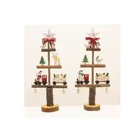 Enchante Folk Art Twig Tree (2 Designs - 1 Sent) - Christmas