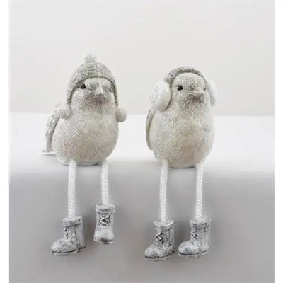 Enchante Frosty Sitting Bird Figure (2 Designs - 1 Sent) -