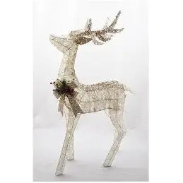 Enchante Gold Sparkle XL Reindeer With Lights 120cm -