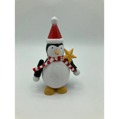 Enchante Joyful Wooden Penguin Figure 2 Assorted - 1 Sent -