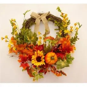 Enchante Pumpkin Spice Vine Wreath 60cm - Autumn