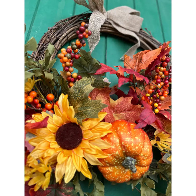 Enchante Pumpkin Spice Vine Wreath 60cm - Autumn