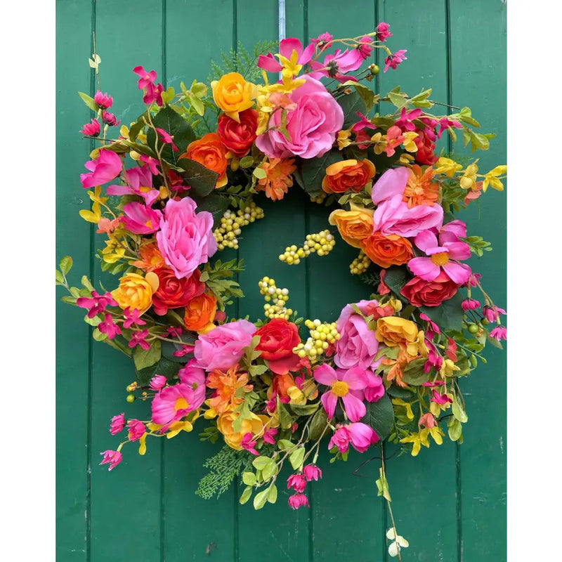 Enchante Summer Burst Floral Wreath 60cm - Wreaths &