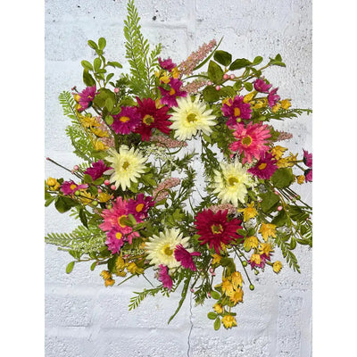 Enchante Sunshine Gerbera Large Wreath 65cm - Wreaths &
