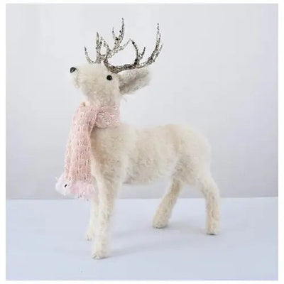 Enchante Winter Blush Small Fur Reindeer - Christmas
