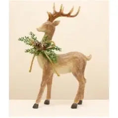 Enchante Winter Wisp Resin Standing Deer 38cm - Christmas