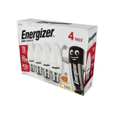 Energizer LED Candle B22 (BC) 470lm 4.9W 3,000K (Warm