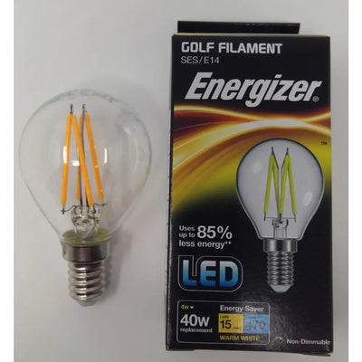 Energizer LED Golf Filament SES / E14 Warm White Bulb - 4W