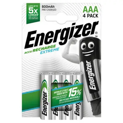 Energizer Rechargeable Battery AAA Extreme Rechargeable 4