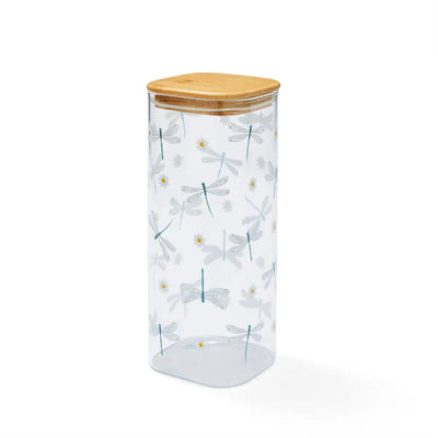 English Meadow - 2.0Lt Glass Jar Push Bamboo Lid -