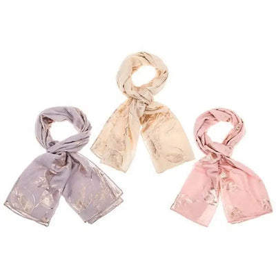 Equilibrium Metallic Rose Gold Scarf (3 Designs - 1 SENT) -