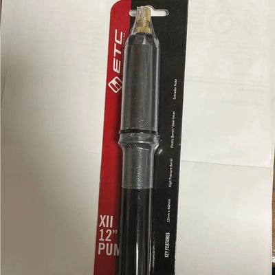 ETC XII 12 Inch Bicycle Pump - Schrader & Presta Valve