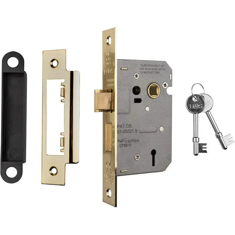 Eurospec Easi-T 3 Lever Sashlock Nickel Plated 76mm - 3