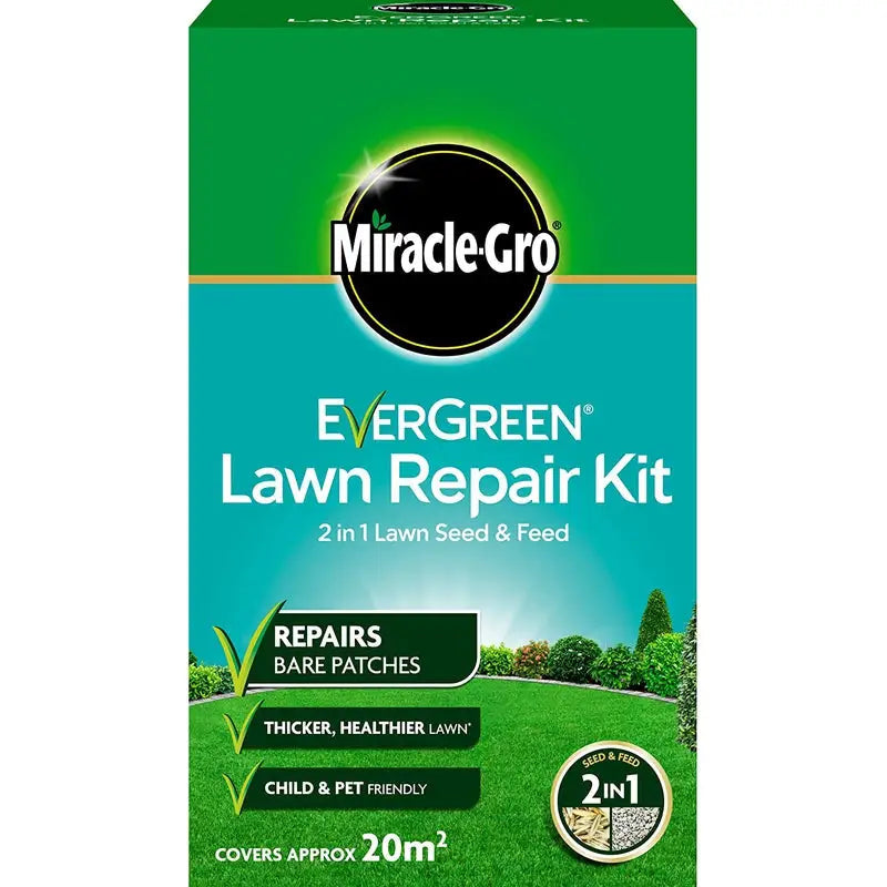 Evergreen Lawn Repair Grass Seed Kit 20M2 - 1kg - Home &