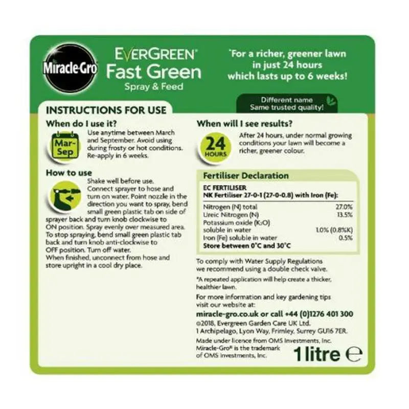 Evergreen Spray & Feed 1L - Gardening & Outdoors