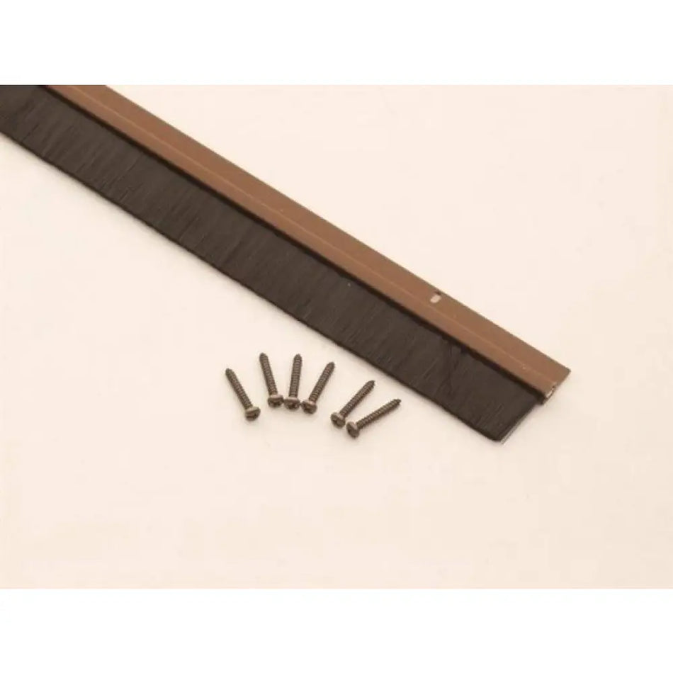 Exitex Draught Seal Brush Strip PVC 914mm - Brown