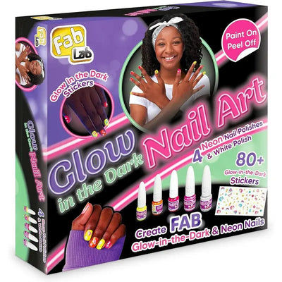 Fab Lab Glow In The Dark Nail Art Set - Toys