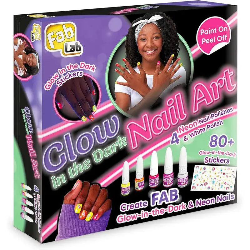 Fab Lab Glow In The Dark Nail Art Set - Toys