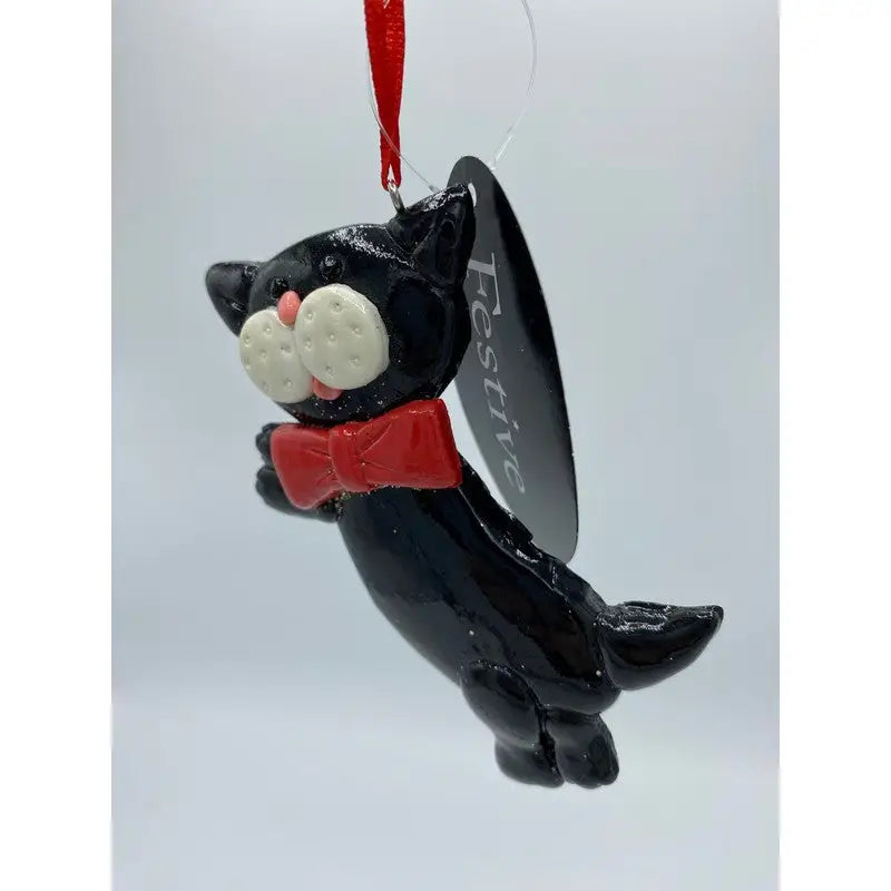Festive 10cm Assorted Claydough Cat & Dog Christmas Tree