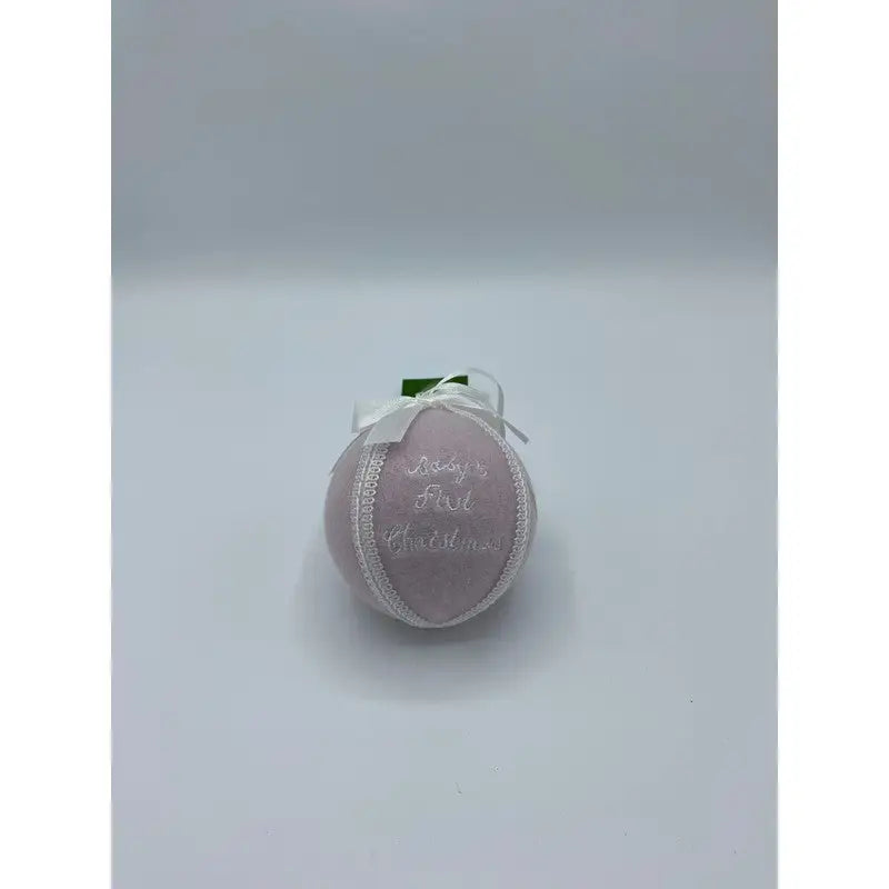 Festive Baby’s First Christmas Tree Bauble - Pink/Blue -