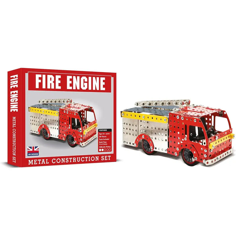 Fire Engine Metal Construction Set (307 pieces) - Toys &