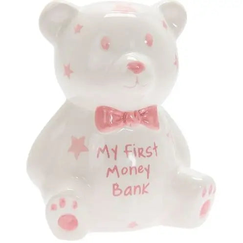 First Teddy Bank Pink - Giftware >> Occasional
