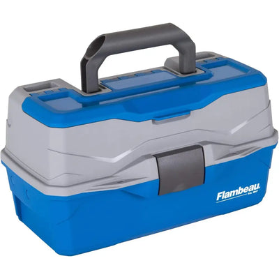 Flambeau 2-Tray Classic Tackle Box With Flip Lid (Blue