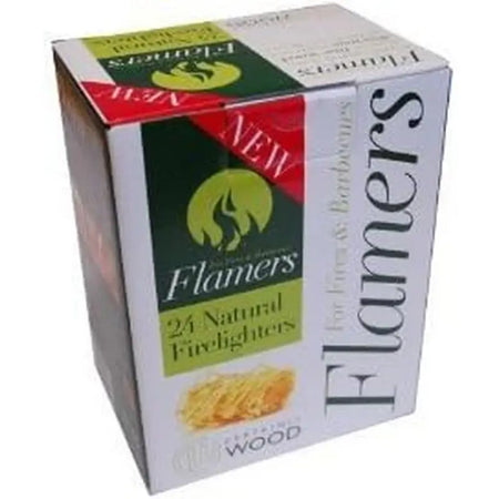 Flamers Natural Firelighters 24 Pack - Fireside >>