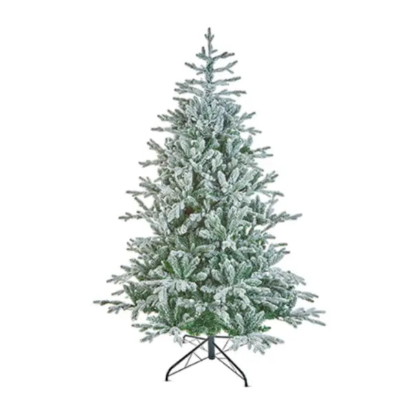 Flocked Kenilworth Spruce Tree 1.8m / 6ft - Seasonal >>