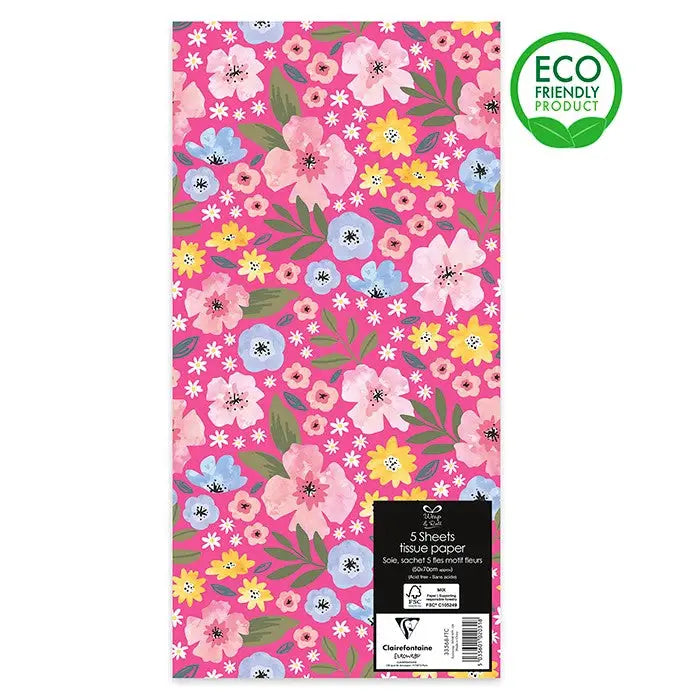 Floral Print Tissue Paper - Tissue Paper