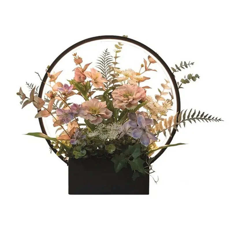 Floral Ring LED Lamp 44cm - Homeware >> Lamps