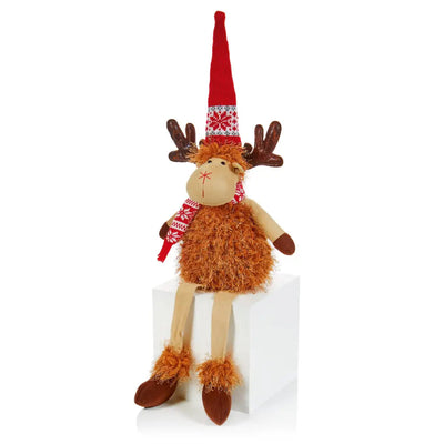 Fluffy Deer with Dangle 80cm - Seasonal & Holiday