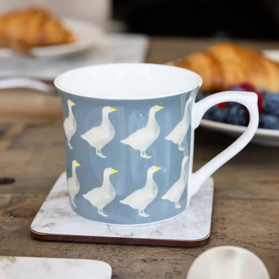 Fluted Mug Geese Design - Kitchenware