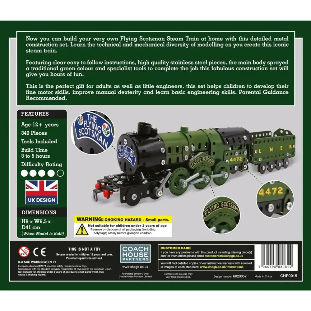 Flying Scotsman Metal Construction Set 340 Pieces Stewart and Gibson Ltd