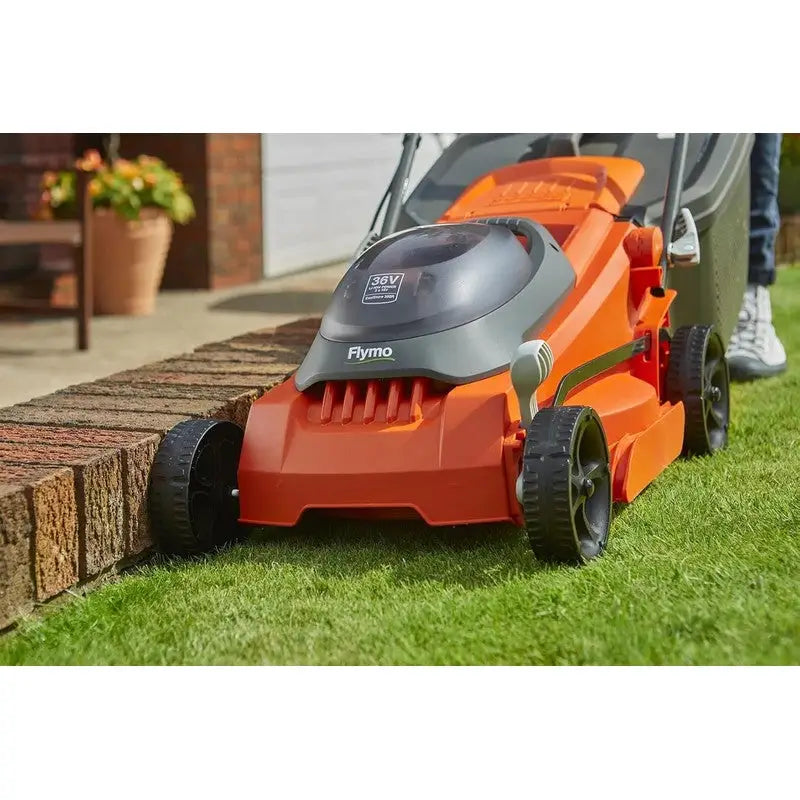 Flymo 36V EasiStore 380 Cordless Lawnmower Kit 2.0 (2 x P4A