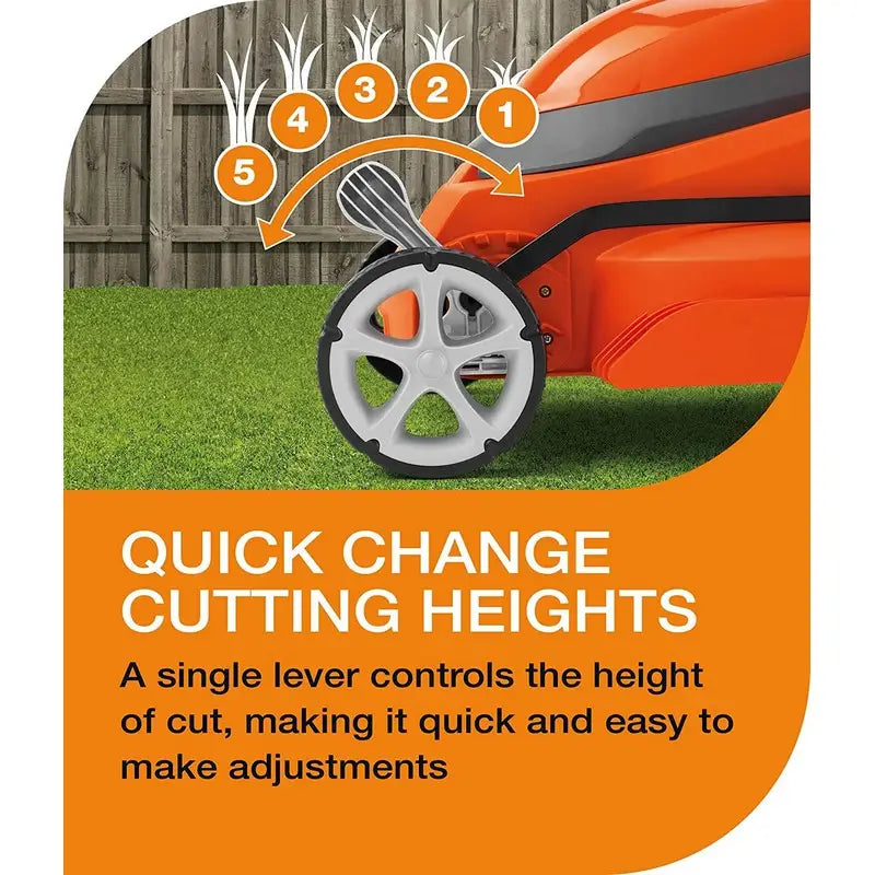 Flymo Easi Store Lawnmower 340R - Gardening & Outdoors