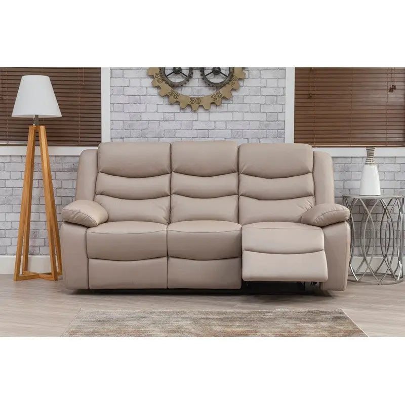 Focus Reclining Fabric Sofa Range - 3 + 2 Seater Grey