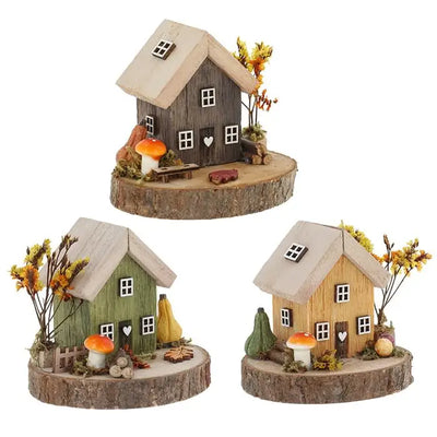 Folk Art Cottage Small - 3 Assorted Designs (1 Sent)