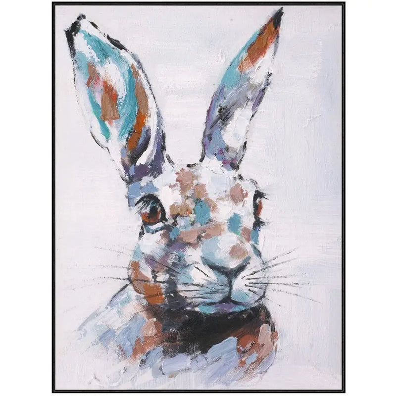 Framed Rabbit Wall Art 60 x 80cm - Homeware