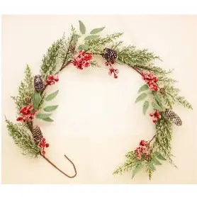 Frosted Berry Pine Garland 135cm - Seasonal >> Christmas >>