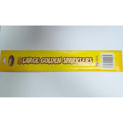 Galaxy 10 Inch Golden Outdoor Sparklers - 5 Pack - 10 Inch